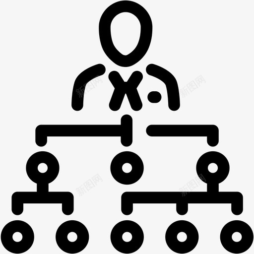 结构层级领导图标svg_新图网 https://ixintu.com 发展纲要 团队 层级 管理 结构 领导