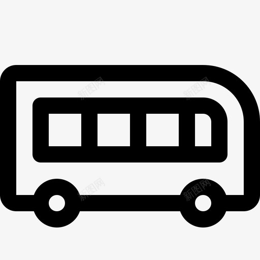 包车客运公共交通图标svg_新图网 https://ixintu.com 交通线路图标 公交 公共交通 包车 客运 旅游