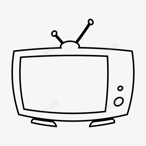 电视监视器手表图标svg_新图网 https://ixintu.com 手表 电视 监视器 看