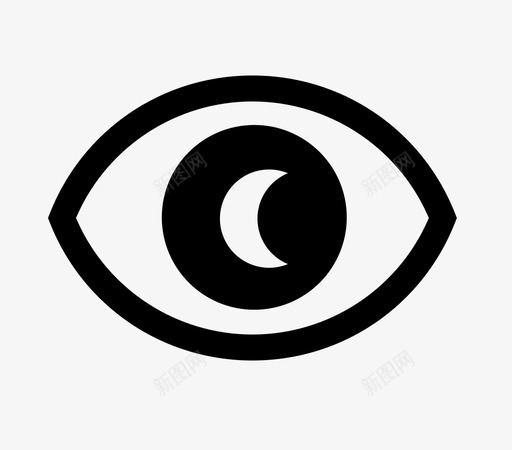 看月亮眼睛痴迷图标svg_新图网 https://ixintu.com 专注 动词 痴迷 看 看月亮 眼睛