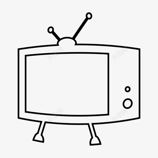 电视监视器手表图标svg_新图网 https://ixintu.com 手表 电视 监视器 看