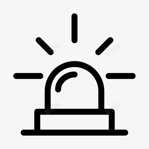 紧急情况警报铃声图标svg_新图网 https://ixintu.com 其他 紧急情况 警报 通知 铃声