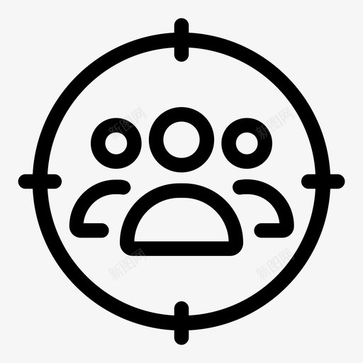目标市场目标武器图标svg_新图网 https://ixintu.com 搜索引擎优化营销 武器 目标 目标市场