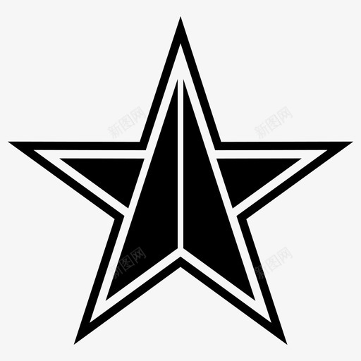 星星星号幸运图标svg_新图网 https://ixintu.com 奖章 幸运 星号 星星 球体