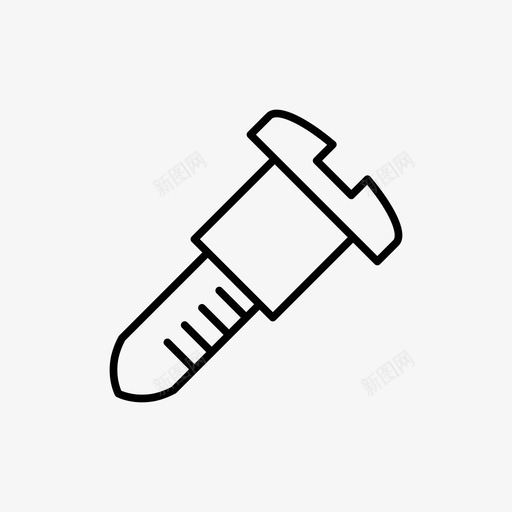 螺钉集合工具图标svg_新图网 https://ixintu.com 工具 螺钉 集合
