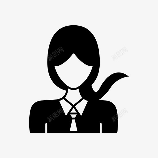 女人化身长发图标svg_新图网 https://ixintu.com 个人资料 化身 化身女人 女人 用户 长发