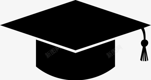 毕业帽学士学历图标svg_新图网 https://ixintu.com 学历 学士 毕业帽 砂浆