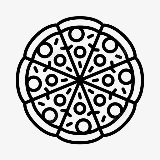 披萨吃快餐图标svg_新图网 https://ixintu.com 吃 外卖 快餐 披萨