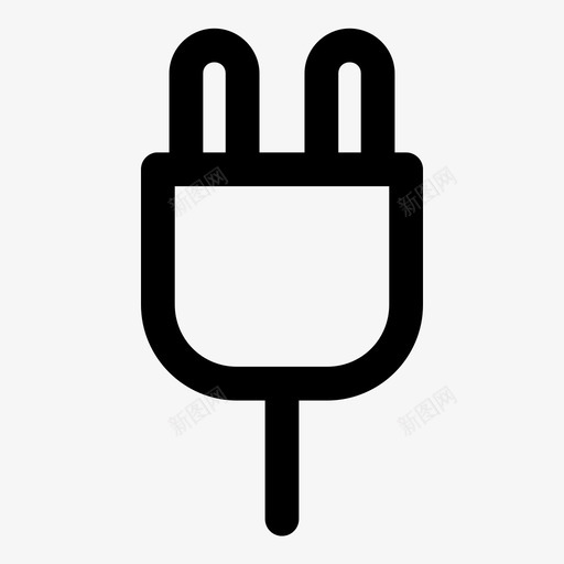 电气服务电缆充电图标svg_新图网 https://ixintu.com 充电 插头 旅社粗体 电气服务 电缆 能源