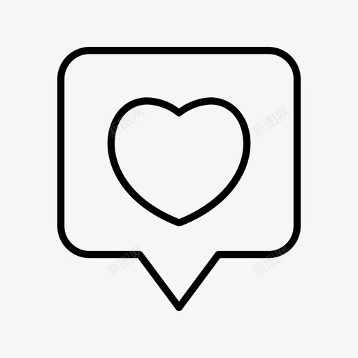 言语泡沫心脏就像图标svg_新图网 https://ixintu.com 就像 心脏 言语泡沫