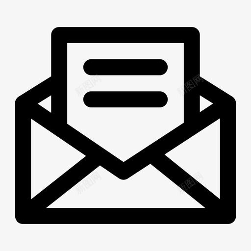 电子邮件信件消息图标svg_新图网 https://ixintu.com ui行图标最小 信件 新闻稿 消息 电子邮件