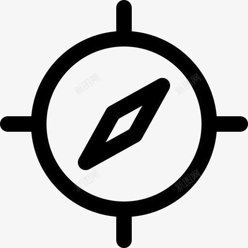 位置指南指南针方向图标svg_新图网 https://ixintu.com 位置指南 地图和位置线图标 工具 指南针 指示器 指针 方向