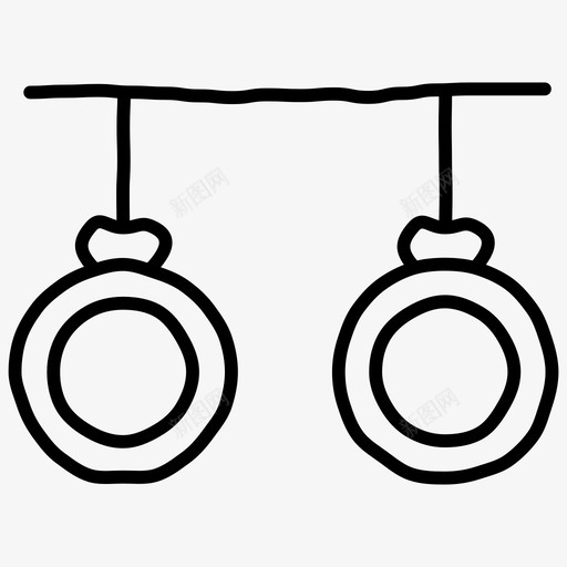 戒指运动型健身房图标svg_新图网 https://ixintu.com 健身房 戒指 手绘 运动型 运动涂鸦