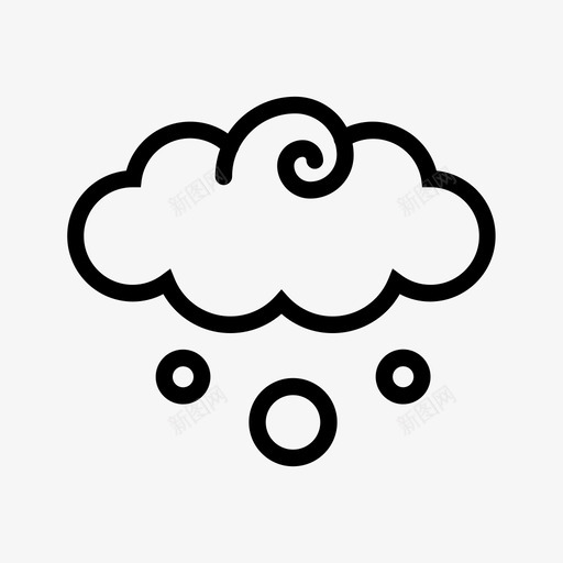 冰雹雪小漩涡天气图标svg_新图网 https://ixintu.com 冰雹 小漩涡天气图标 雪