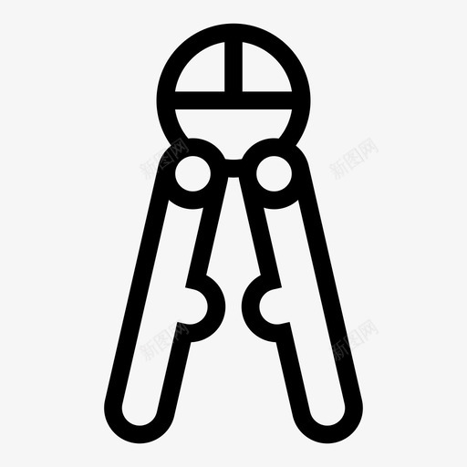 工具切割工具钳子图标svg_新图网 https://ixintu.com 切割工具 工具 钢丝钳 钳子