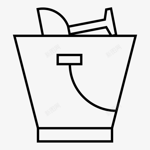 水桶沙桶派对图标svg_新图网 https://ixintu.com 水桶 沙桶 派对