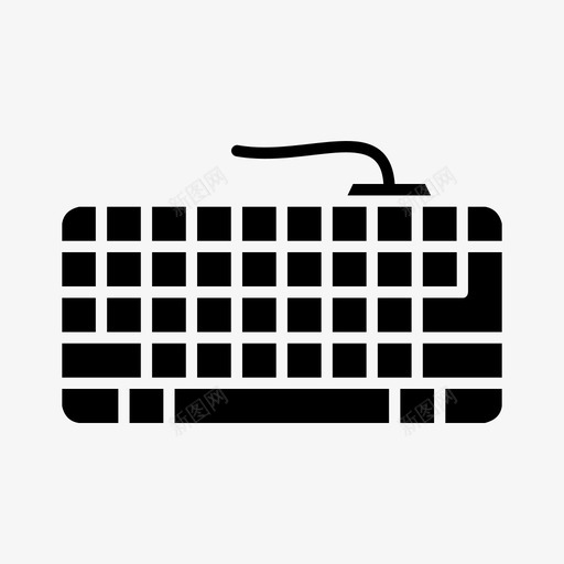 键盘电脑键盘游戏键盘图标svg_新图网 https://ixintu.com 游戏键盘 电脑键盘 硬件 类型 键盘