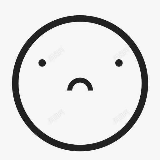 悲伤糟糕表情图标svg_新图网 https://ixintu.com 不开心 悲伤 糟糕 表情