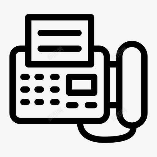 传真电子信息图标svg_新图网 https://ixintu.com 传真 信息 办公室 技术介质 电子 纸张