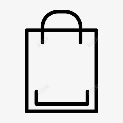 购物袋商业超市图标svg_新图网 https://ixintu.com 商业 购物袋 超市