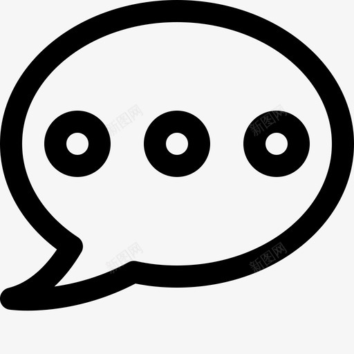 聊天泡泡交流消息图标svg_新图网 https://ixintu.com 交流 打字 消息 消息和聊天线路图标 社交 聊天泡泡 语音气球
