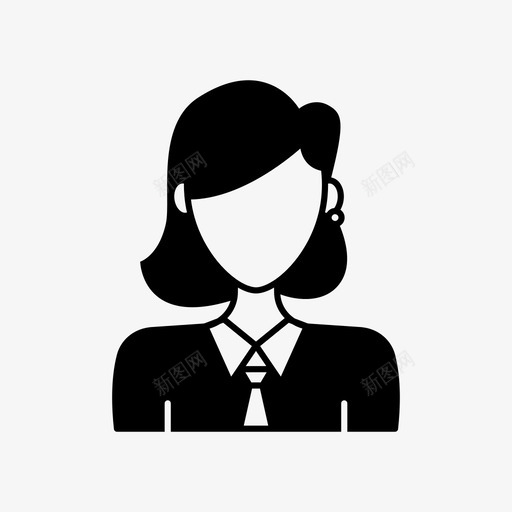 短发女孩化身耳环图标svg_新图网 https://ixintu.com 化身 化身女人 女人 用户 短发 短发女孩 耳环