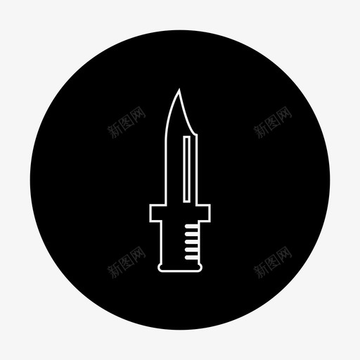 刀犯罪罪犯图标svg_新图网 https://ixintu.com 刀 犯罪 犯罪圈 罪犯 锋利