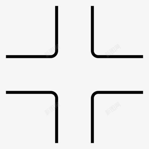 小十字按钮最小化图标svg_新图网 https://ixintu.com 小十字按钮 最小化