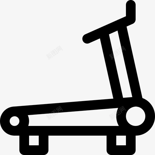 跑步机有氧运动运动图标svg_新图网 https://ixintu.com 健身 有氧运动 训练 跑步机 运动 运动系列图标