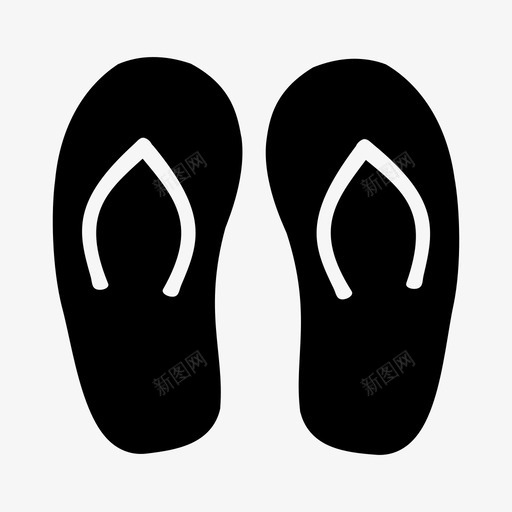人字拖凉鞋拖鞋图标svg_新图网 https://ixintu.com 人字拖 凉鞋 拖鞋