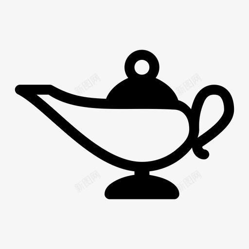 灯阿拉丁魔法图标svg_新图网 https://ixintu.com 愿望 灯 神话 阿拉丁 魔法