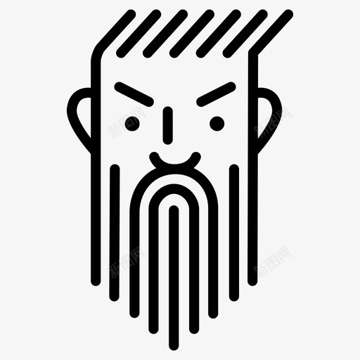 胡子生气化身表情符号图标svg_新图网 https://ixintu.com 化身 情绪 胡子生气 表情符号