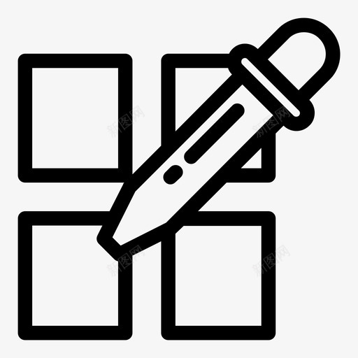 吸管化学编辑工具图标svg_新图网 https://ixintu.com 化学 吸管 实验室 容量 编辑工具 网页设计