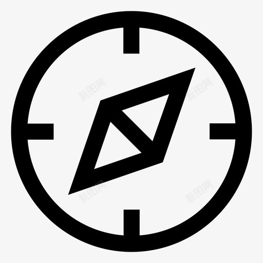 罗盘方向gps图标svg_新图网 https://ixintu.com gps 导航 工具 方向 罗盘