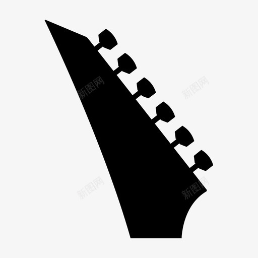 杰克逊吉他吉他头座图标svg_新图网 https://ixintu.com 兰迪罗阿德 吉他 吉他头座 吉他头箱收藏 杰克逊