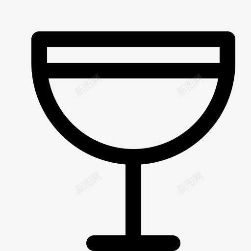 香槟酒杯饮料服务图标svg_新图网 https://ixintu.com 服务 酒杯 饮料 饮料线图标 香槟酒杯