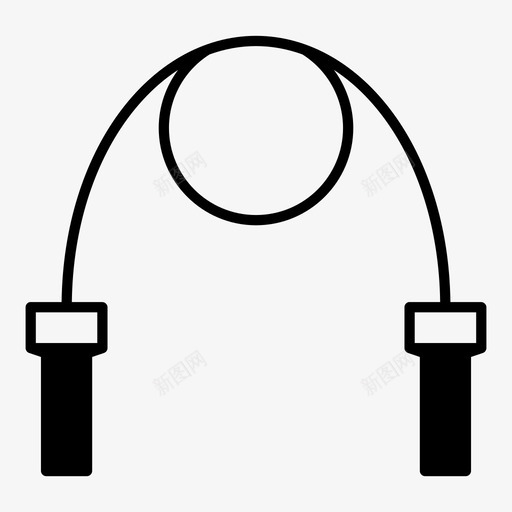跳绳跳跃运动图标svg_新图网 https://ixintu.com 跳绳 跳跃 运动