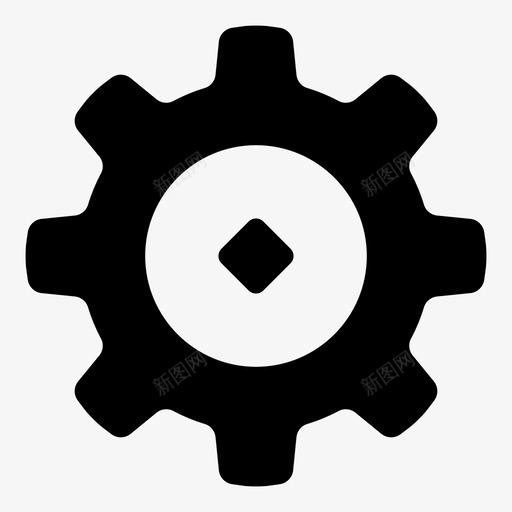 齿轮钟表设置图标svg_新图网 https://ixintu.com 设置 钟表 齿轮