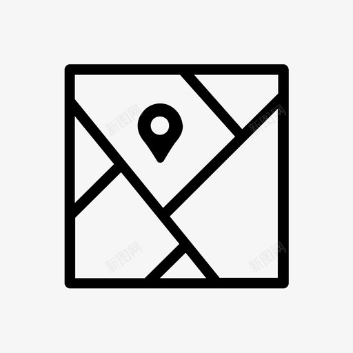 地图地理位置谷歌街景图标svg_新图网 https://ixintu.com 全球定位系统 地图 地理位置 谷歌街景