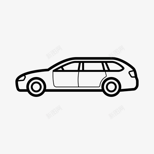 家用车1型车图标svg_新图网 https://ixintu.com 1型车 家用车