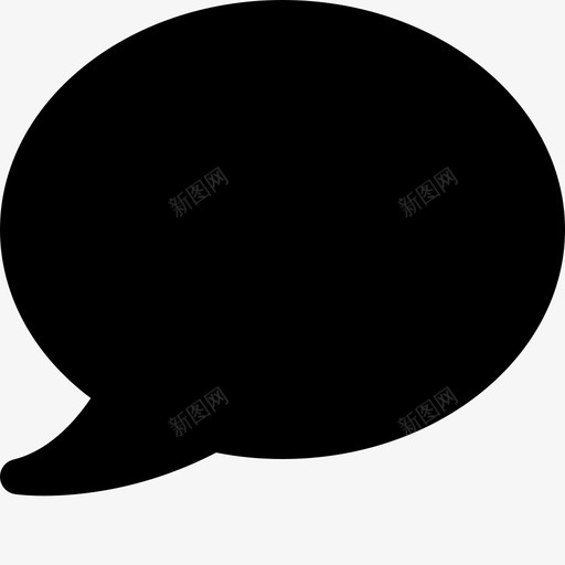 语音气泡聊天消息图标svg_新图网 https://ixintu.com 消息 消息和聊天实心图标 聊天 讲话 语音气泡 语音气球 通话