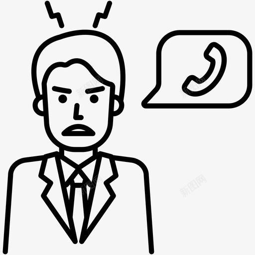 商业冲突愤怒的商人在电话里争吵图标svg_新图网 https://ixintu.com 商业冲突 在电话里争吵 心烦意乱 愤怒的商人 打电话 生意人