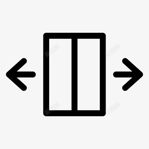 门洞入口空间图标svg_新图网 https://ixintu.com 入口 其他 木制 空间 门洞