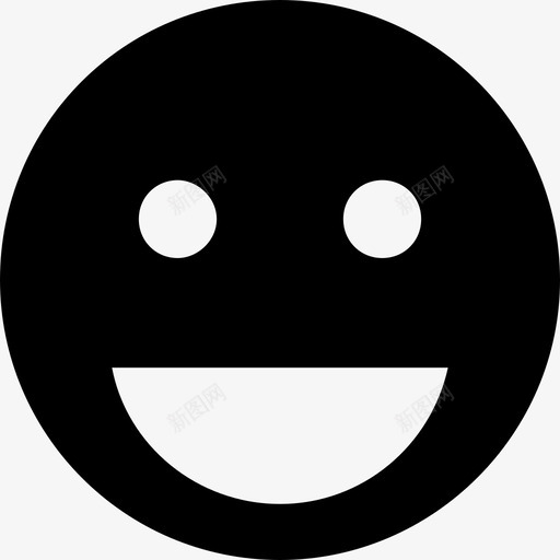 微笑表情笑脸图标svg_新图网 https://ixintu.com 微笑 笑脸 表情