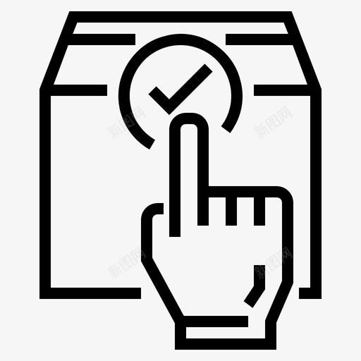 选择性产品选择手图标svg_新图网 https://ixintu.com 36图标电子商务网站 手 点 生产 选择 选择性产品