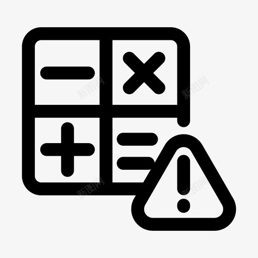 计算错误计算器错误图标集svg_新图网 https://ixintu.com 计算器 计算错误 错误图标集