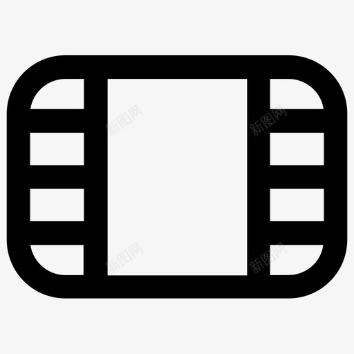 录像电影剪报图标svg_新图网 https://ixintu.com 剪报 卷轴 录像 电影