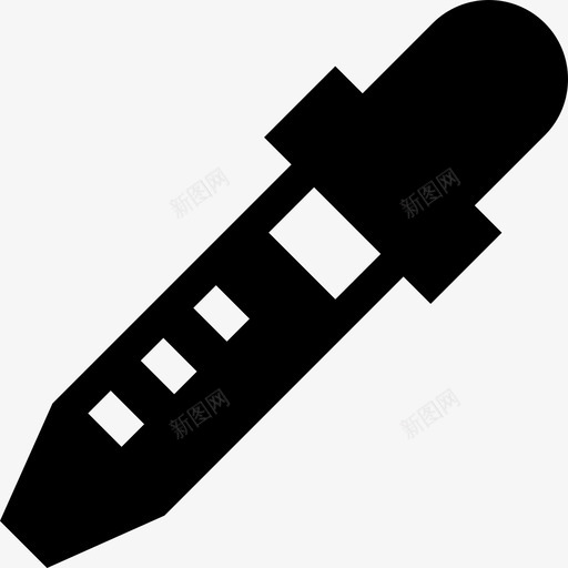 滴管吸管实验室设备图标svg_新图网 https://ixintu.com 吸管 实验室设备 滴管