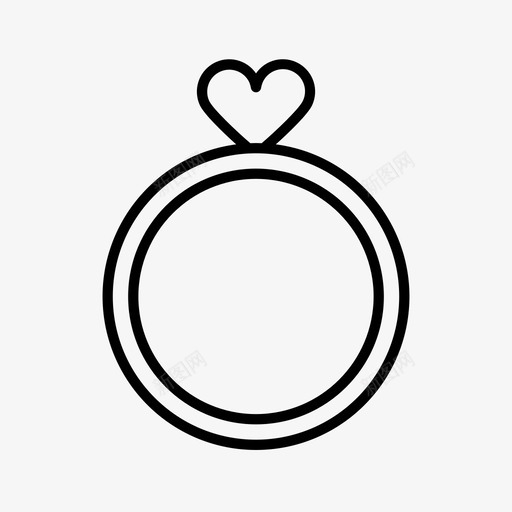 心环订婚情人节图标svg_新图网 https://ixintu.com 婚礼 心环 情人节 订婚