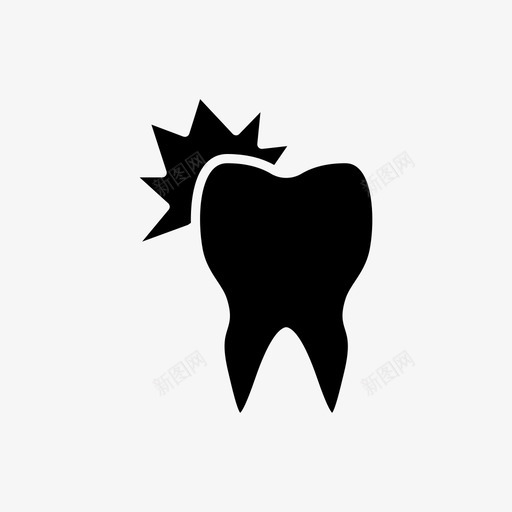 敏感牙齿牙齿牙医图标svg_新图网 https://ixintu.com 口腔 敏感牙齿 牙医 牙痛 牙齿